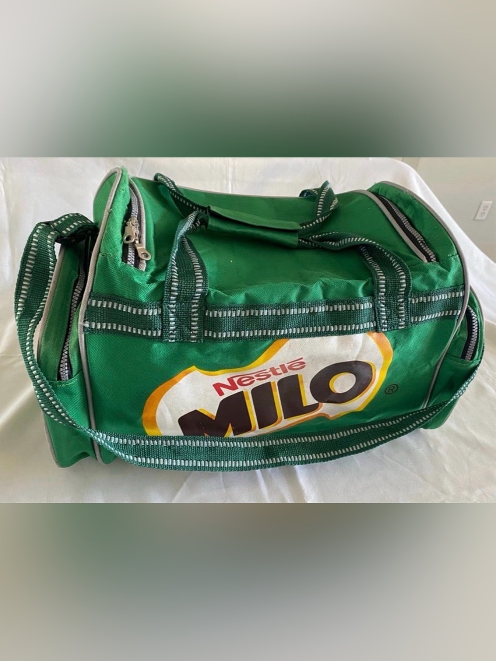 Retro Vintage 1990s Nestle Milo Duffle Bag 18" Soccer Football Chocolate Milk